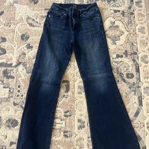 Express 70s Flare raw hem